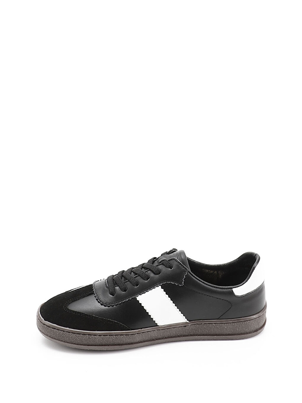 Siyah Kadın SİYAH Bağcıklı Hakiki Deri Sneaker-2