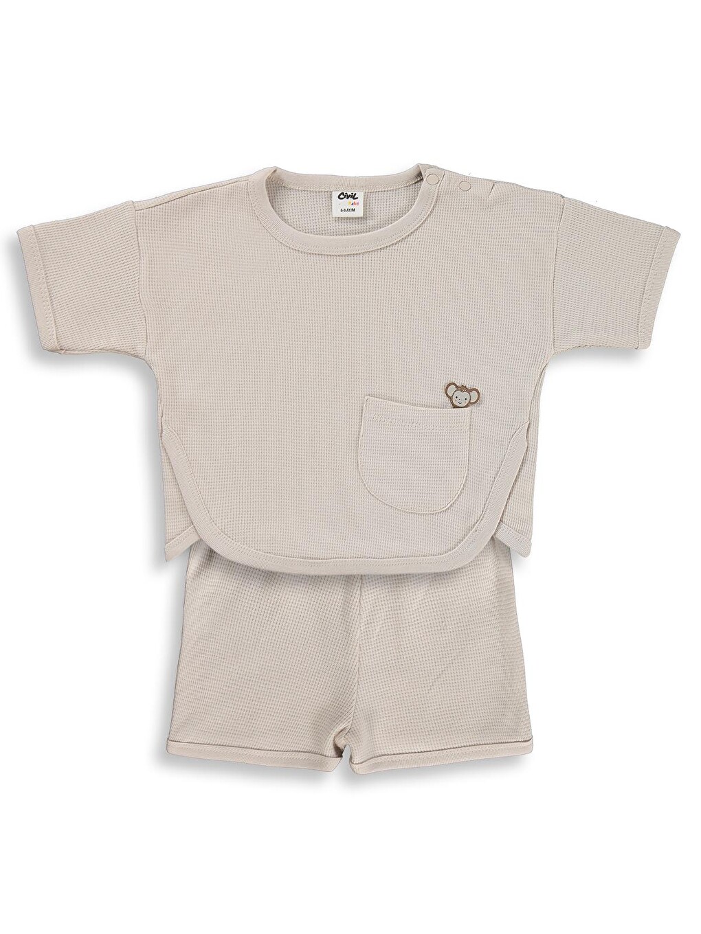 Baby Cepli Basic 6-18 Ay Takım - Bej