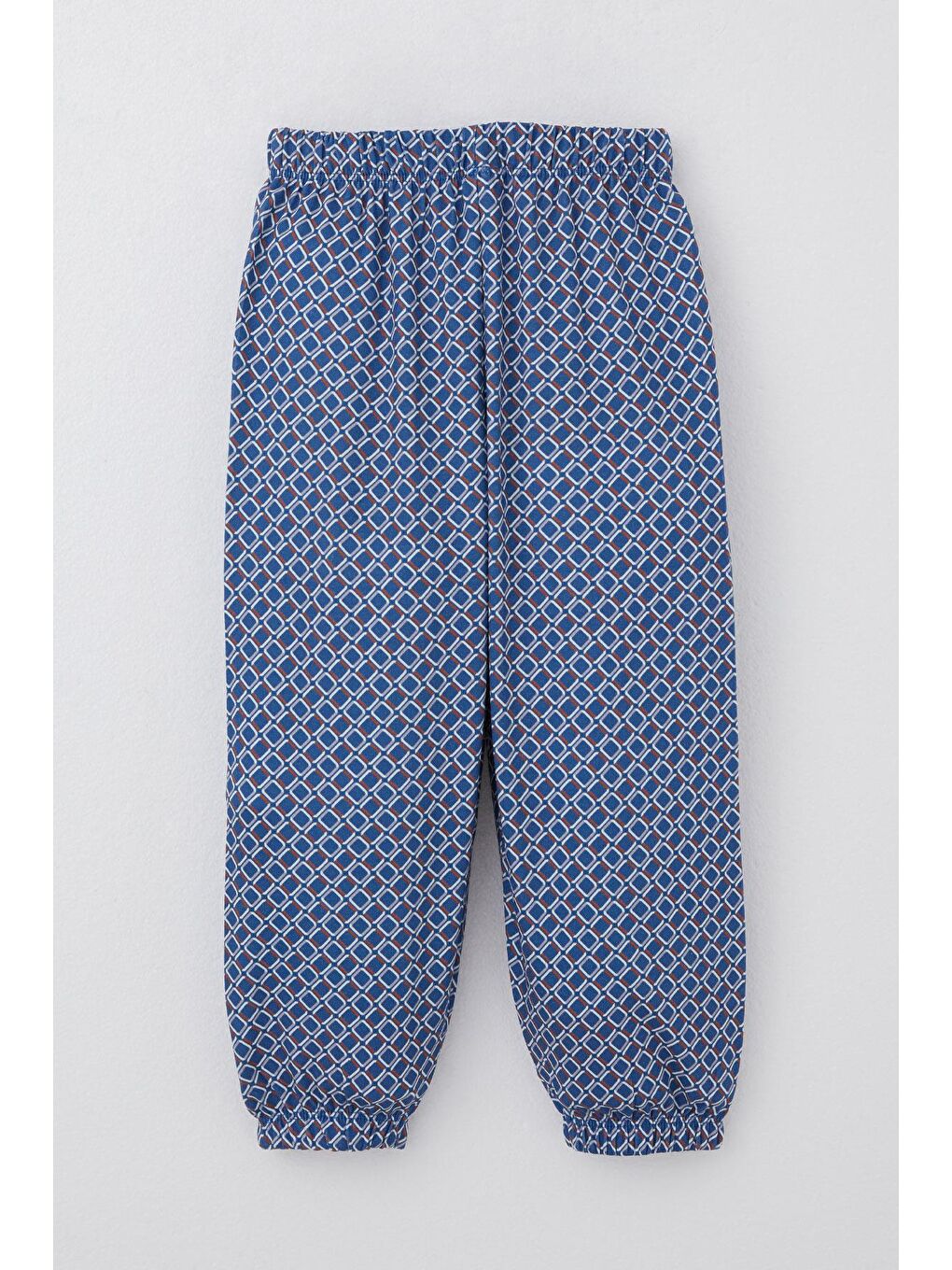 Erkek Çocuk Pijama Takımı Kare Desenli Mavi (1-3 Yaş)-2