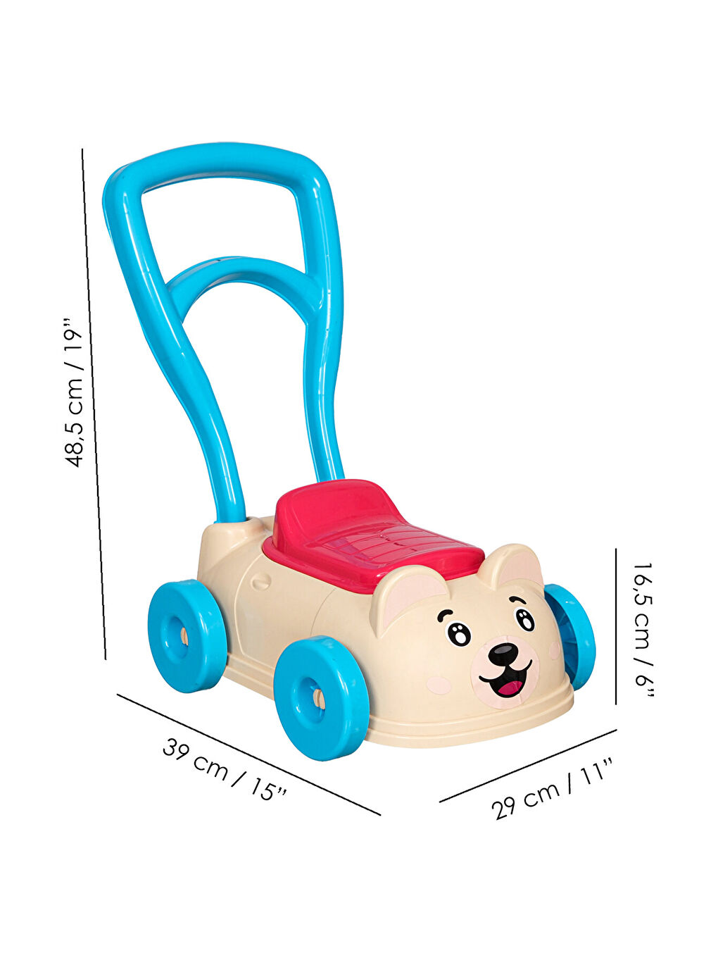 İlk Arabam Yürüme Arkadaşı - Bebek Çocuk İlk Adım Arabası Yürüme Yardımcısı-4