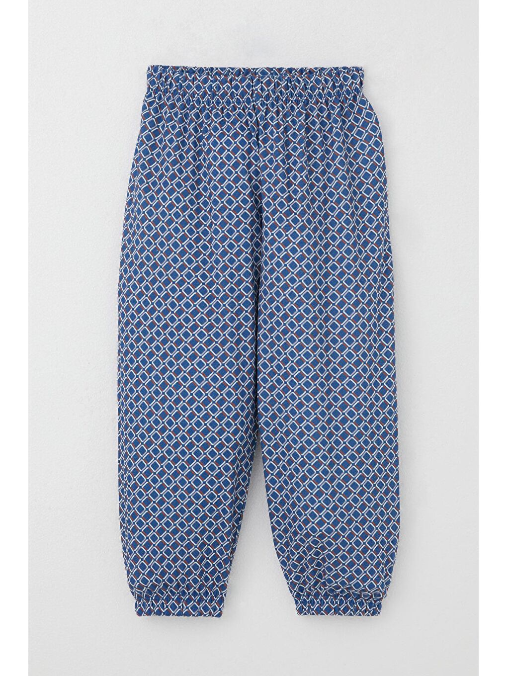 Erkek Çocuk Pijama Takımı Kare Desenli Mavi (1-3 Yaş)-4