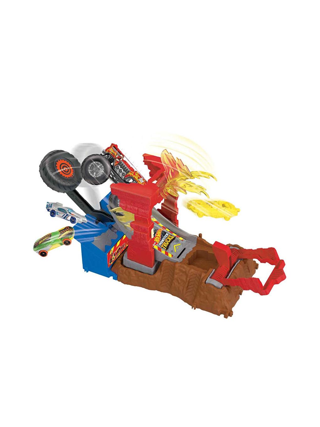 Hot Wheels Beyaz-Renklibaskı Monster Trucks Arenada Mücadeleye Başlangıç Setleri HNB90 - 2