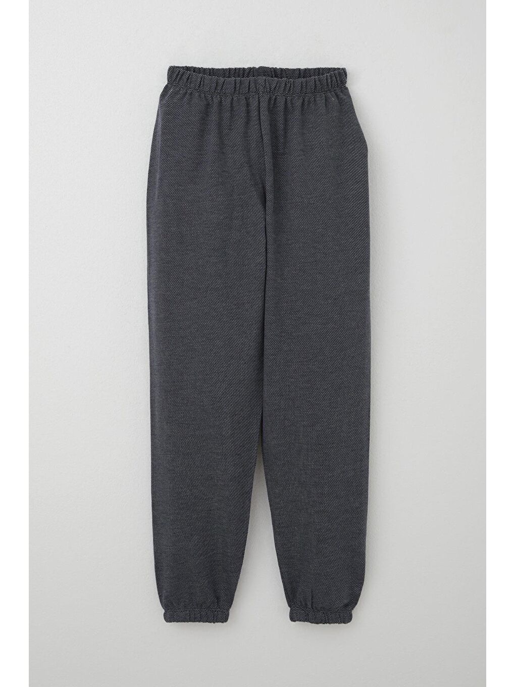 Erkek Çocuk Pijama Takımı Verev Çizgi Desenli Siyah (4-8 Yaş)-2