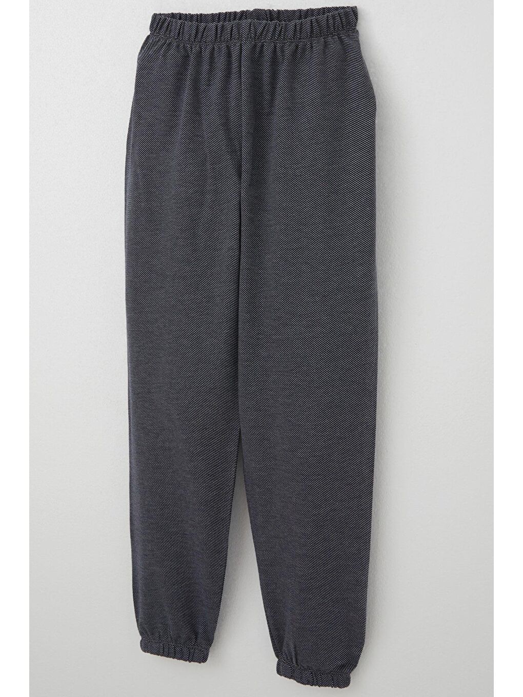 Erkek Çocuk Pijama Takımı Verev Çizgi Desenli Siyah (4-8 Yaş)-6