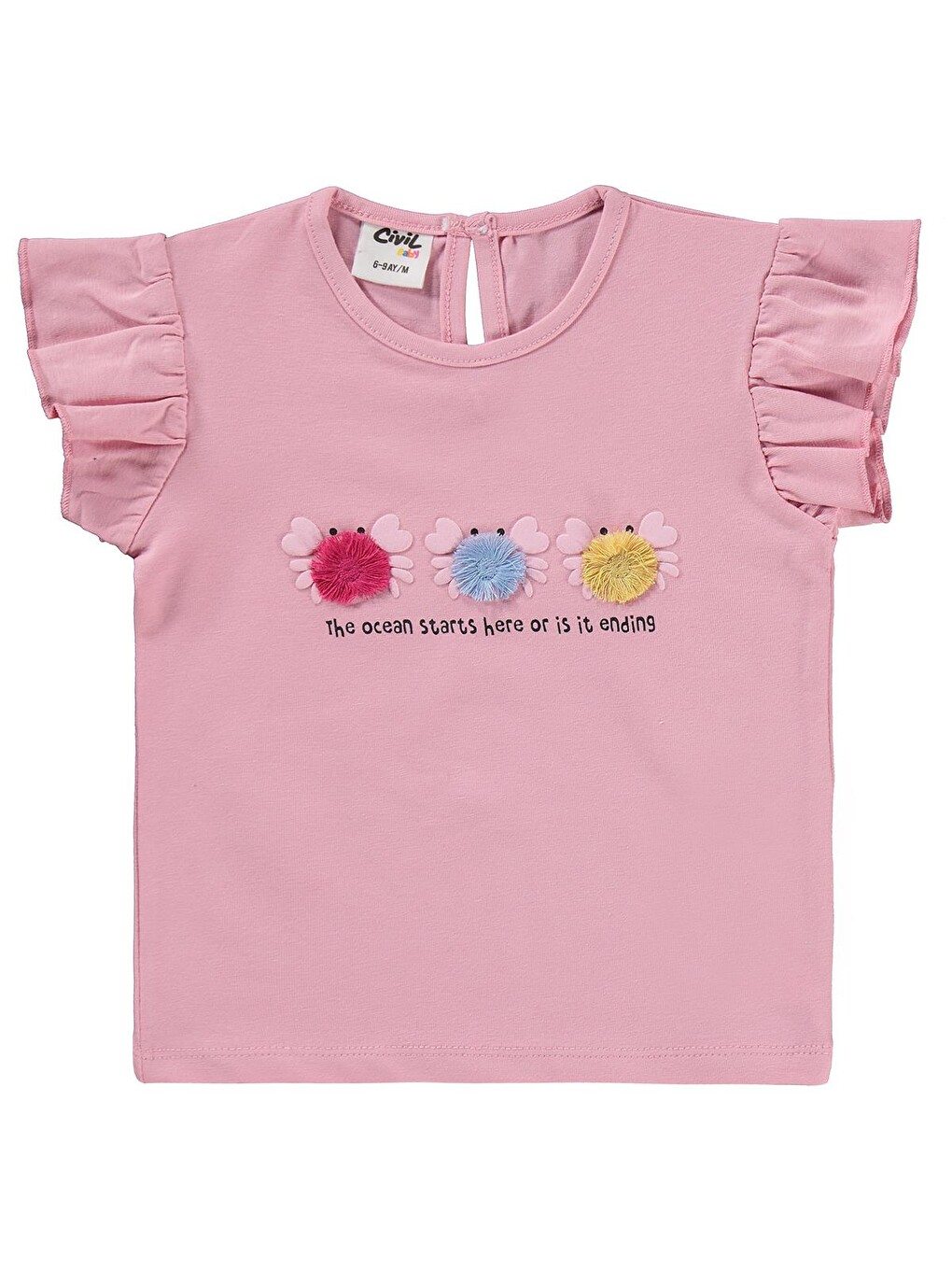 Baby Renkli Nakışlar 6-18 Ay Takım - Pembe-1