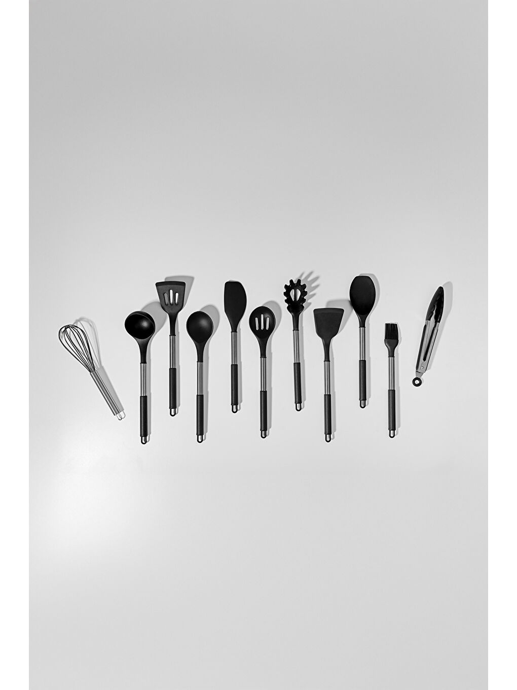 Raven Siyah Paslanmaz Çelik Silikon 12 Parça Servis Takımı-1