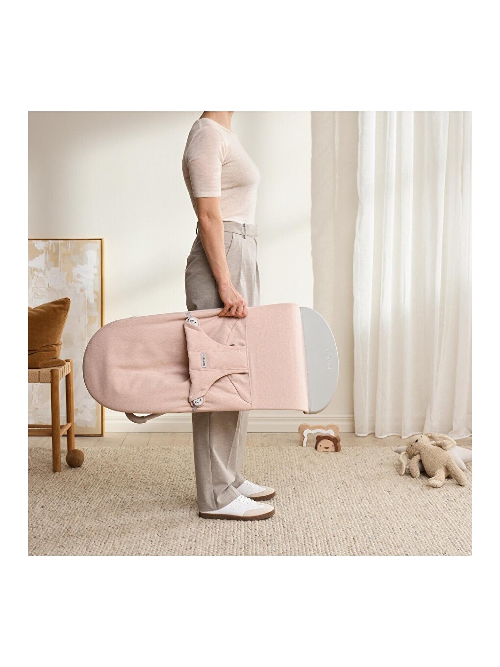 Bliss Ana Kucağı Woven Melange Light Pink-3