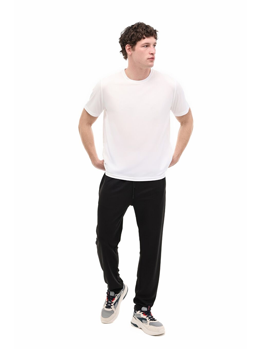 ML NAVY 22ATL101 6FX Siyah Erkek Eşofman Altı-2