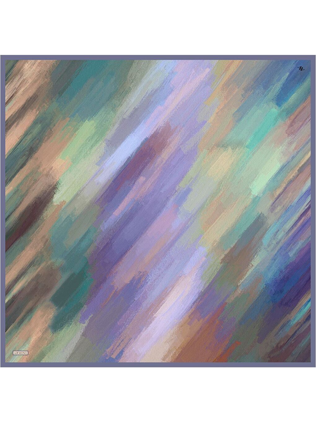 Karışık Obje Desenli Saf İpek Sura Eşarp 9308 06-3