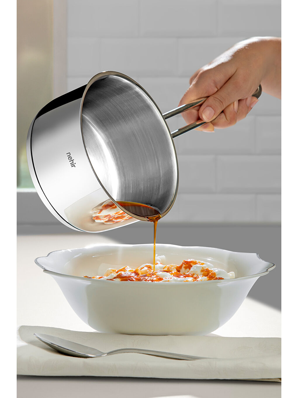 Gri Silver Çelik Sosluk 14 cm Kapaksız-1