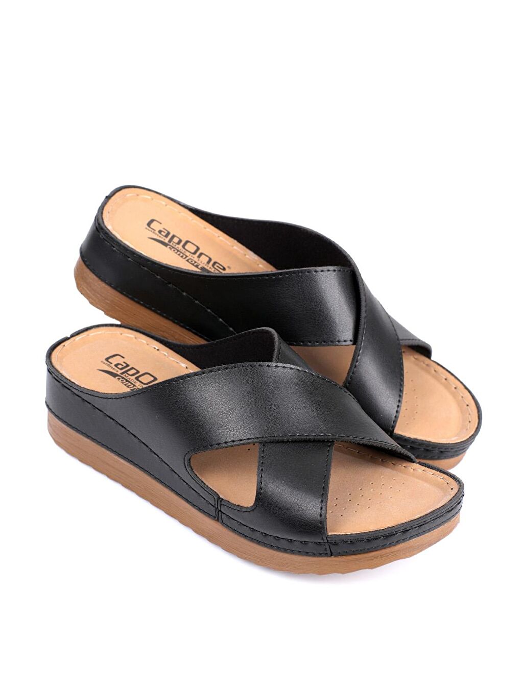 Siyah Z0632 Kadın Konfor Anatomic Terlik-2