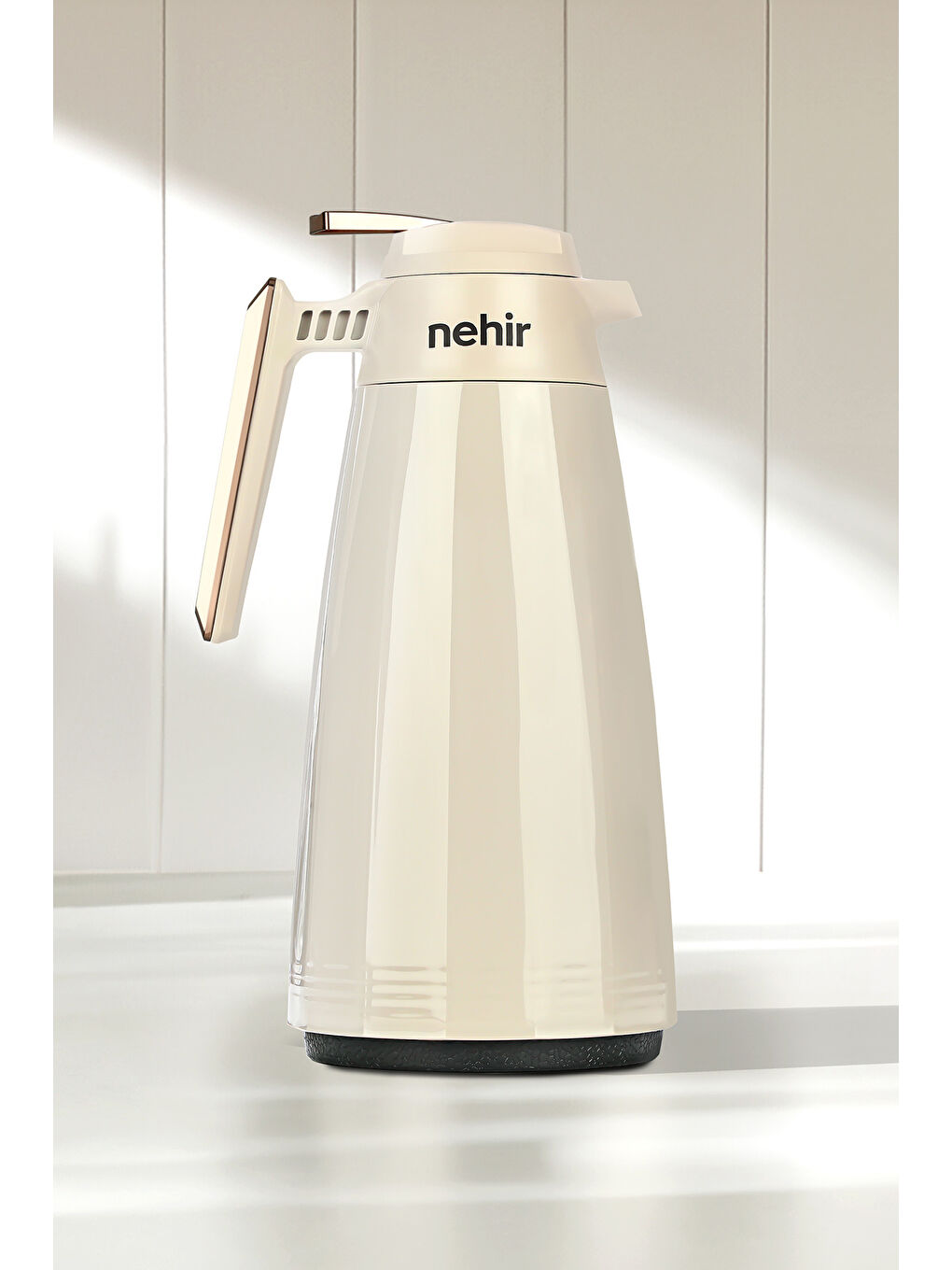 Ekru Nihal Termos 1,5 Litre Krem Rose-2