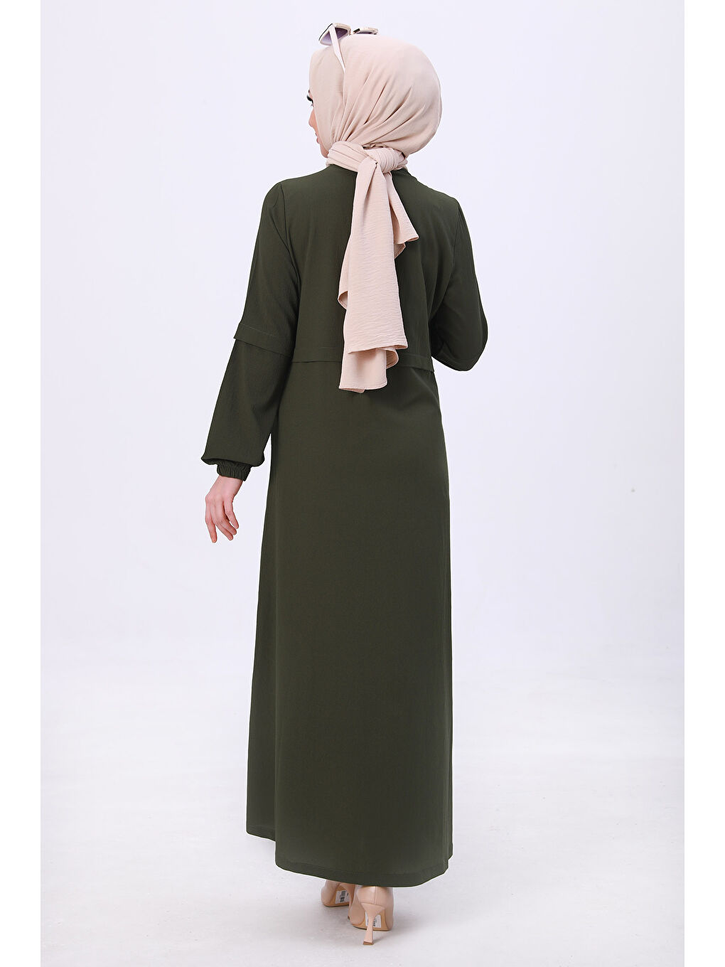 Fermuarlı Kap Haki - 27072-6