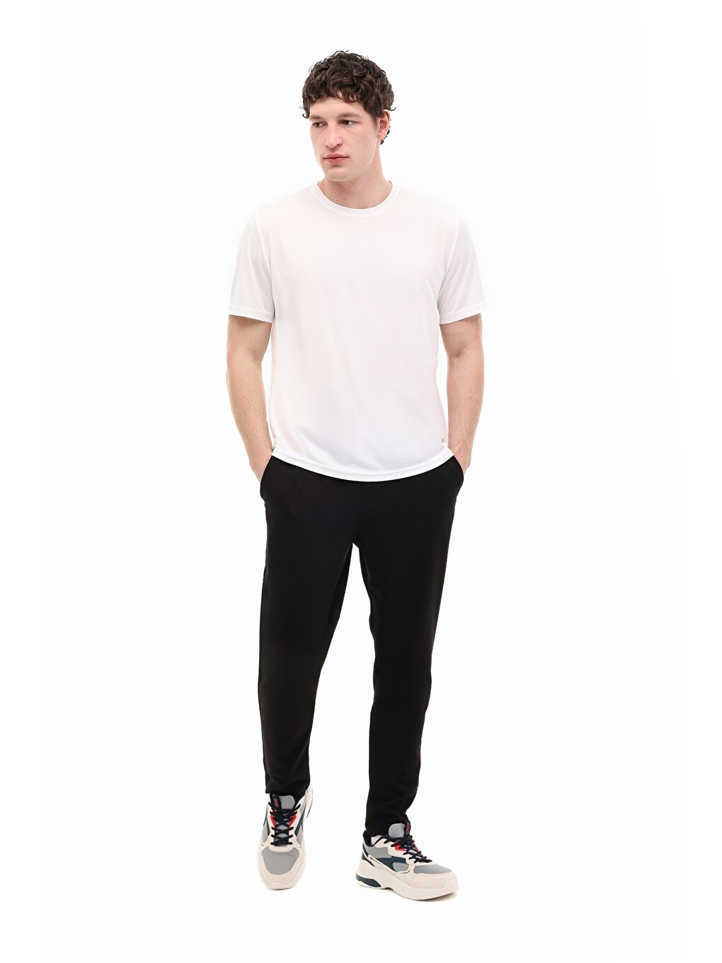 MB 22SN89 Siyah Erkek Eşofman Altı-2