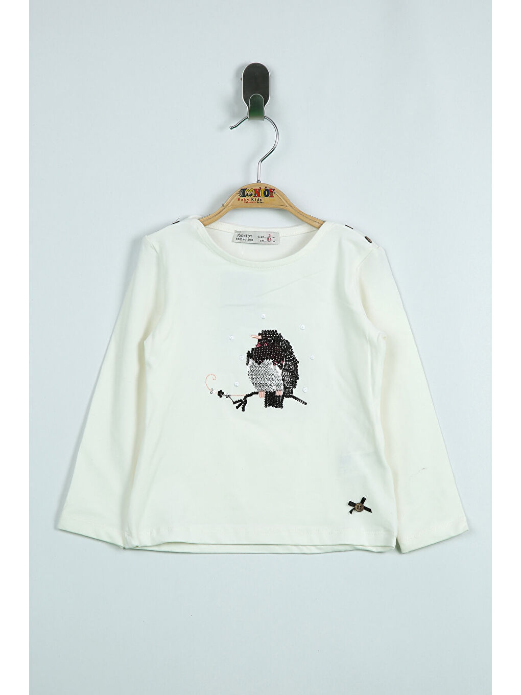 Toontoykids Ekru Kız Çocuk Sweatshırt