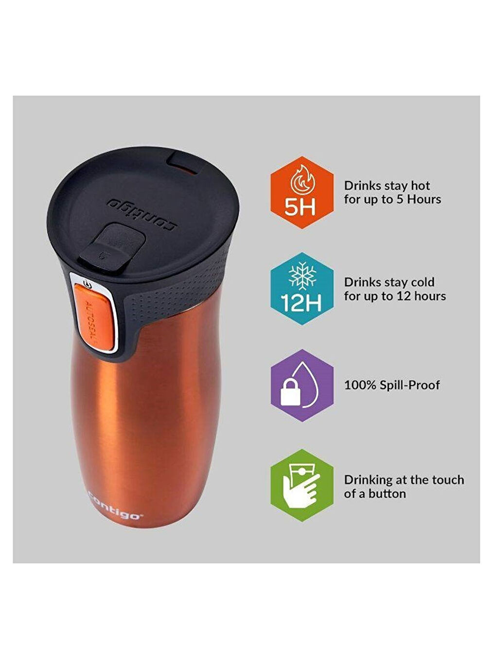 Contigo Westloop Vakumlu Termos Matara 470ml 2095850 - 1