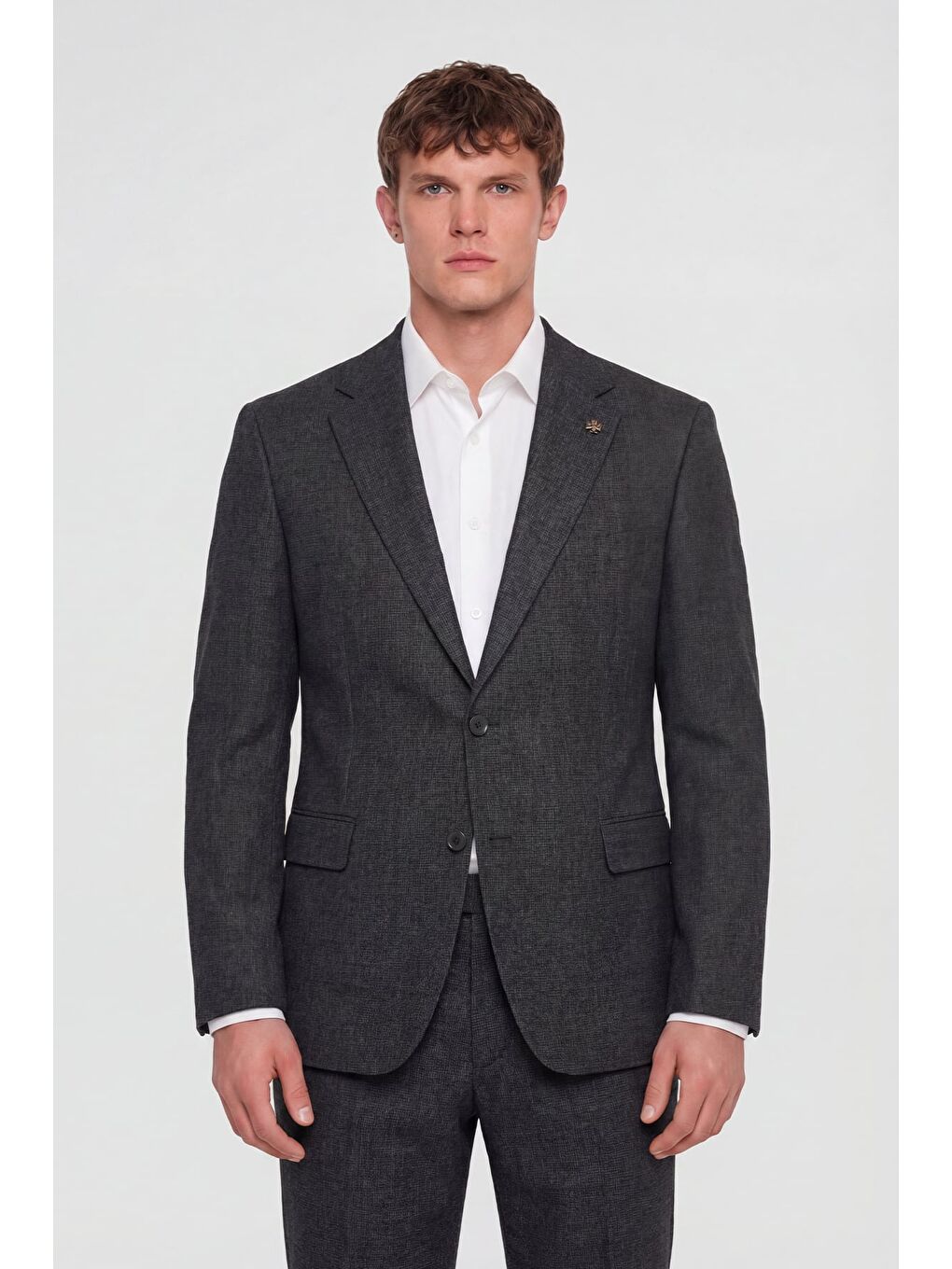 Giotelli Erkek Siyah Dar Kesim Slim Fit Viskon Fleto