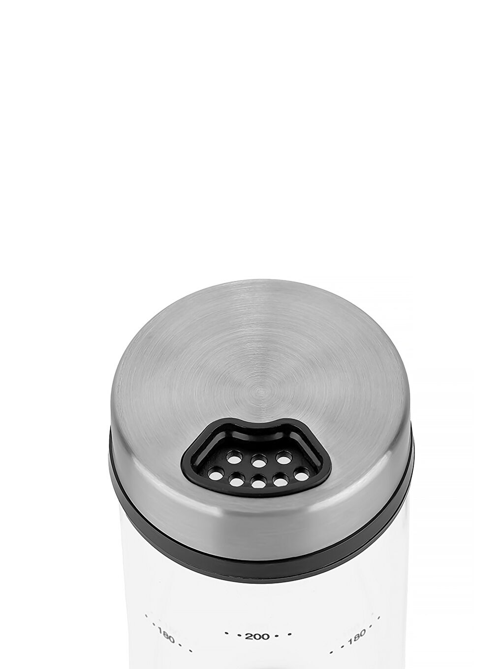 Renksiz 6 Parça Borosilikat Döner Standlı Baharatlık Seti-2