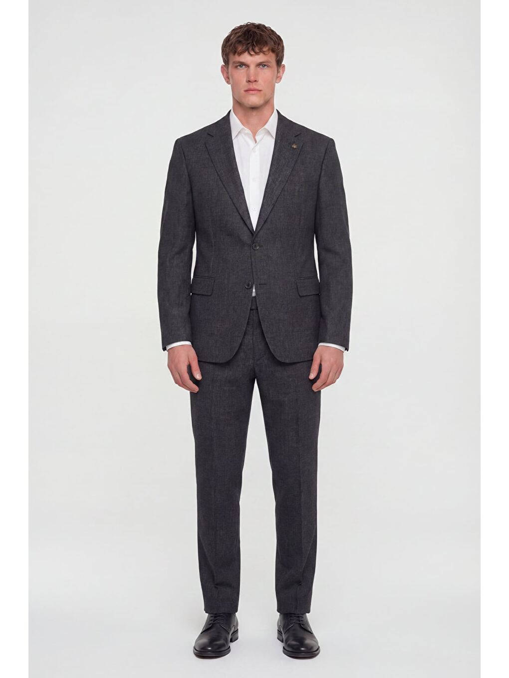 Giotelli Erkek Siyah Dar Kesim Slim Fit Viskon Fleto-1