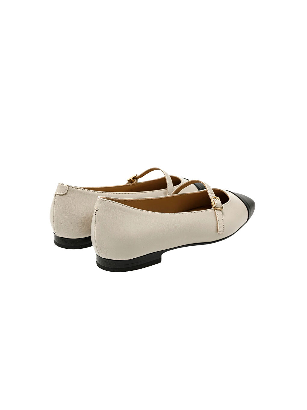 Beyaz Kadın Babet 91P0 NAPPA NEROcream-4