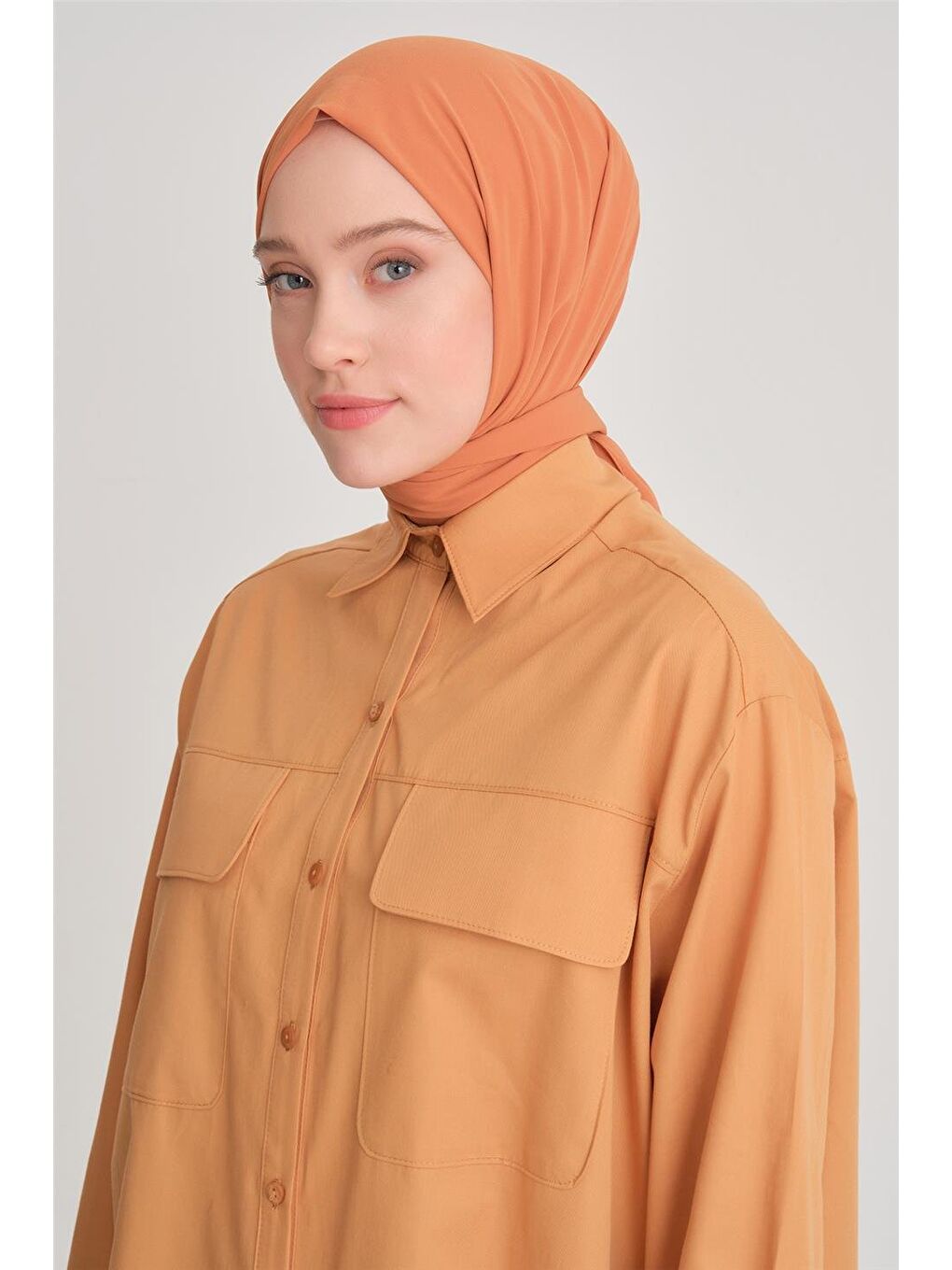 Kahverengi Gömlek Ort3443 Camel-1