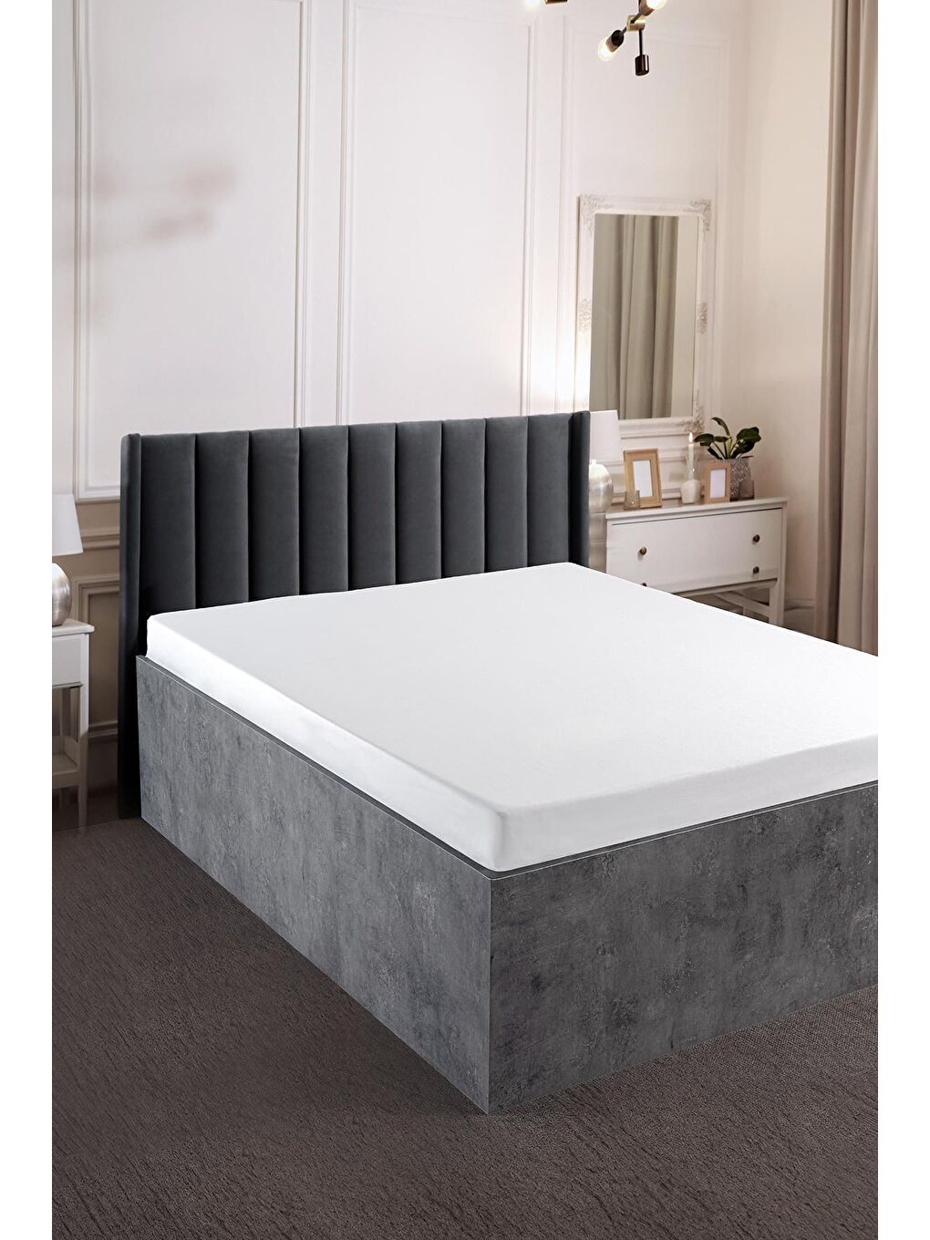 Beyaz İkaros Serisi Tek Kişilik Otel Çarşafı 160x240 57 Tel BEYAZ/DUZ,SADE