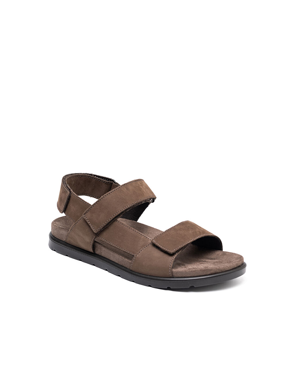 Kahverengi Erkek Sandalet 1137711 UFK 11377 FUSSB.VITELLO MARR.SCURO-1
