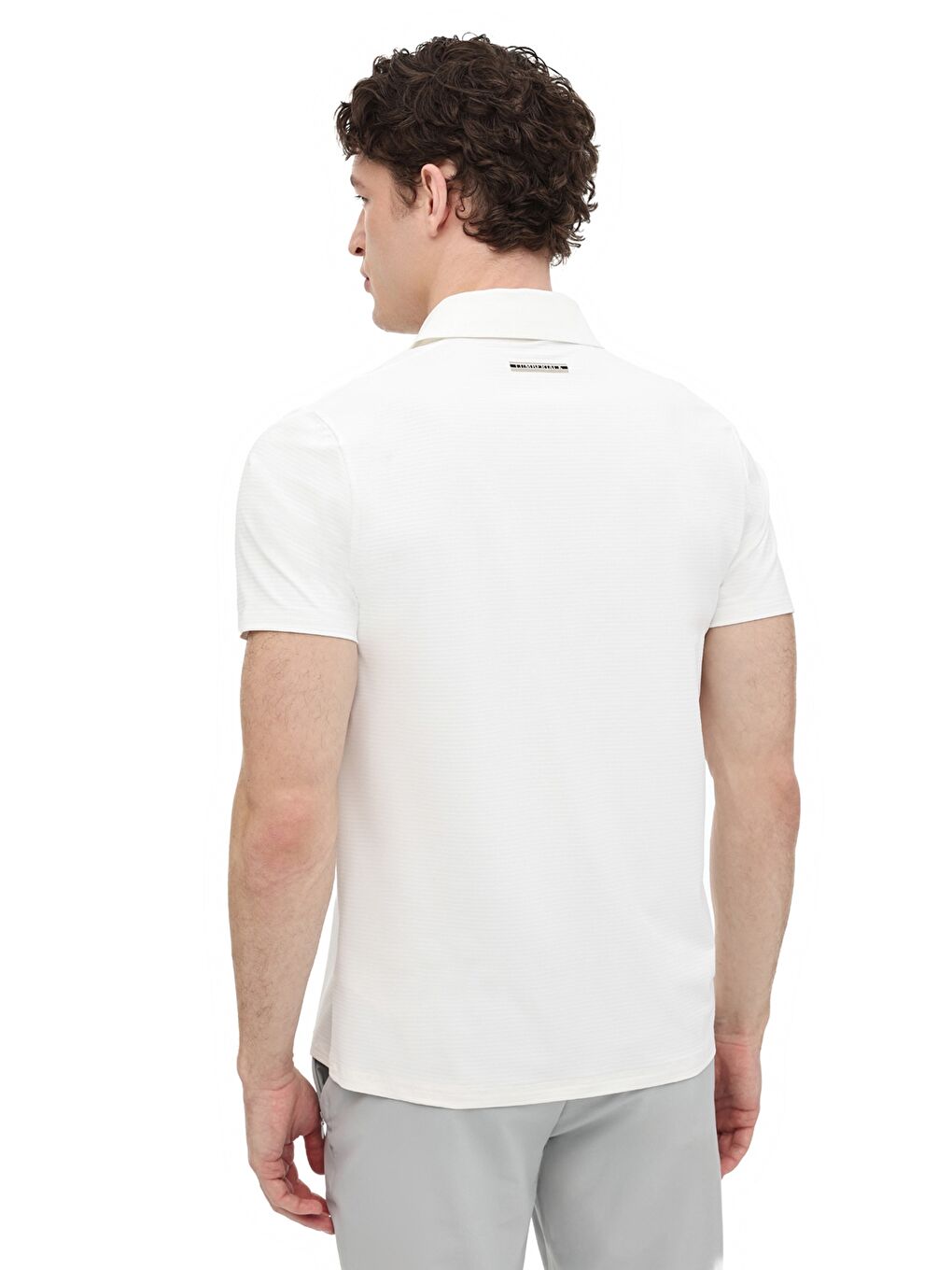 Beyaz ML FABIAN 12ELG1-009 6FX KIRIK BEYAZ Erkek Kısa Kol T-Shirt-1