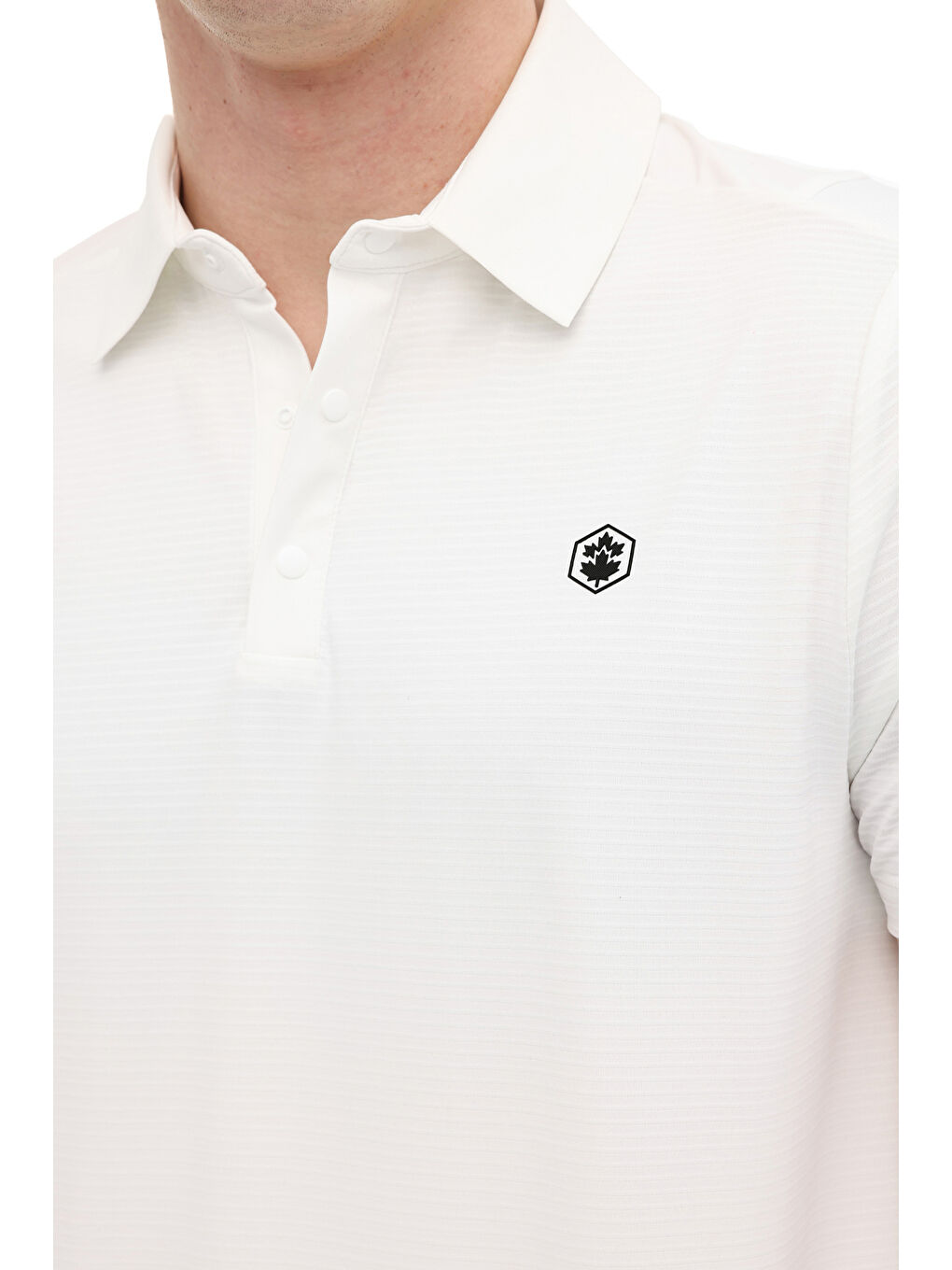 Beyaz ML FABIAN 12ELG1-009 6FX KIRIK BEYAZ Erkek Kısa Kol T-Shirt-3