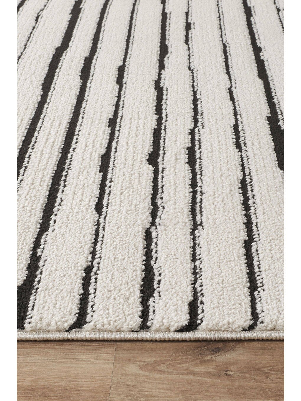 Ekru Konfor Jung 7187 Modern Dokuma Yumuşak Post Shaggy Halı-120x180-2