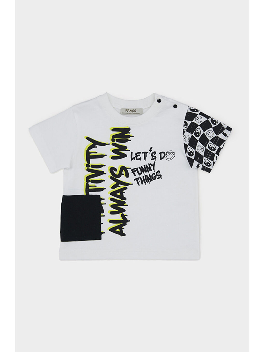 Erkek Çocuk Baskılı Beyaz Tişört