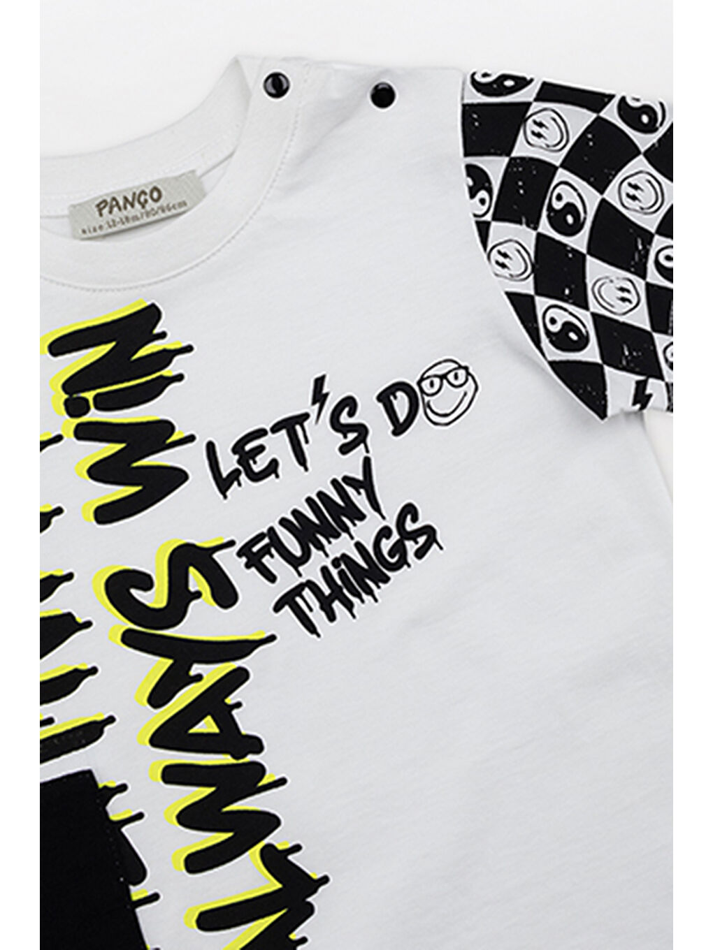 Erkek Çocuk Baskılı Beyaz Tişört-2