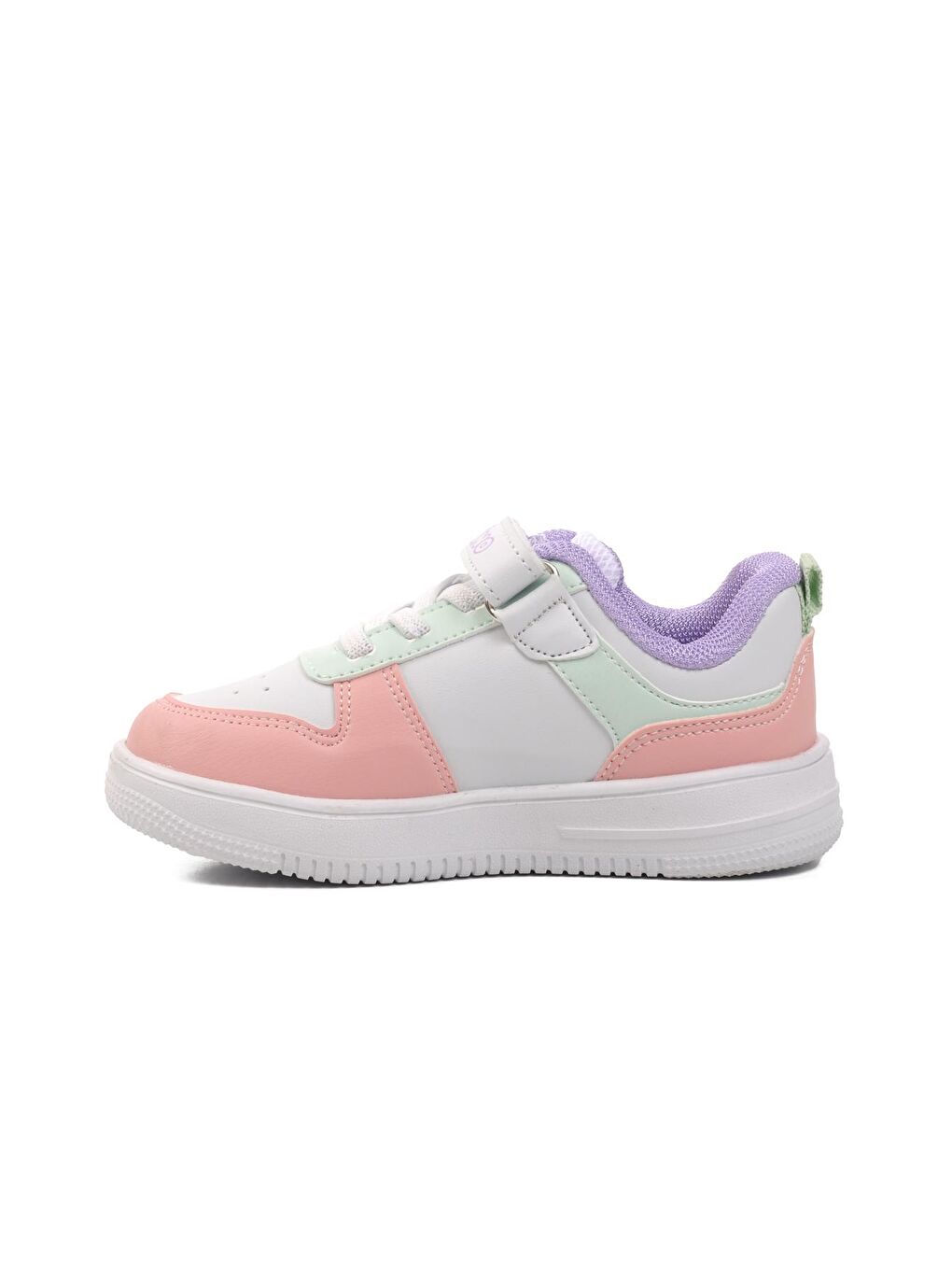 Pepino Pembe Pudra Su Yeşili Cırtlı Kız Çocuk Sneaker 1603-B - 1