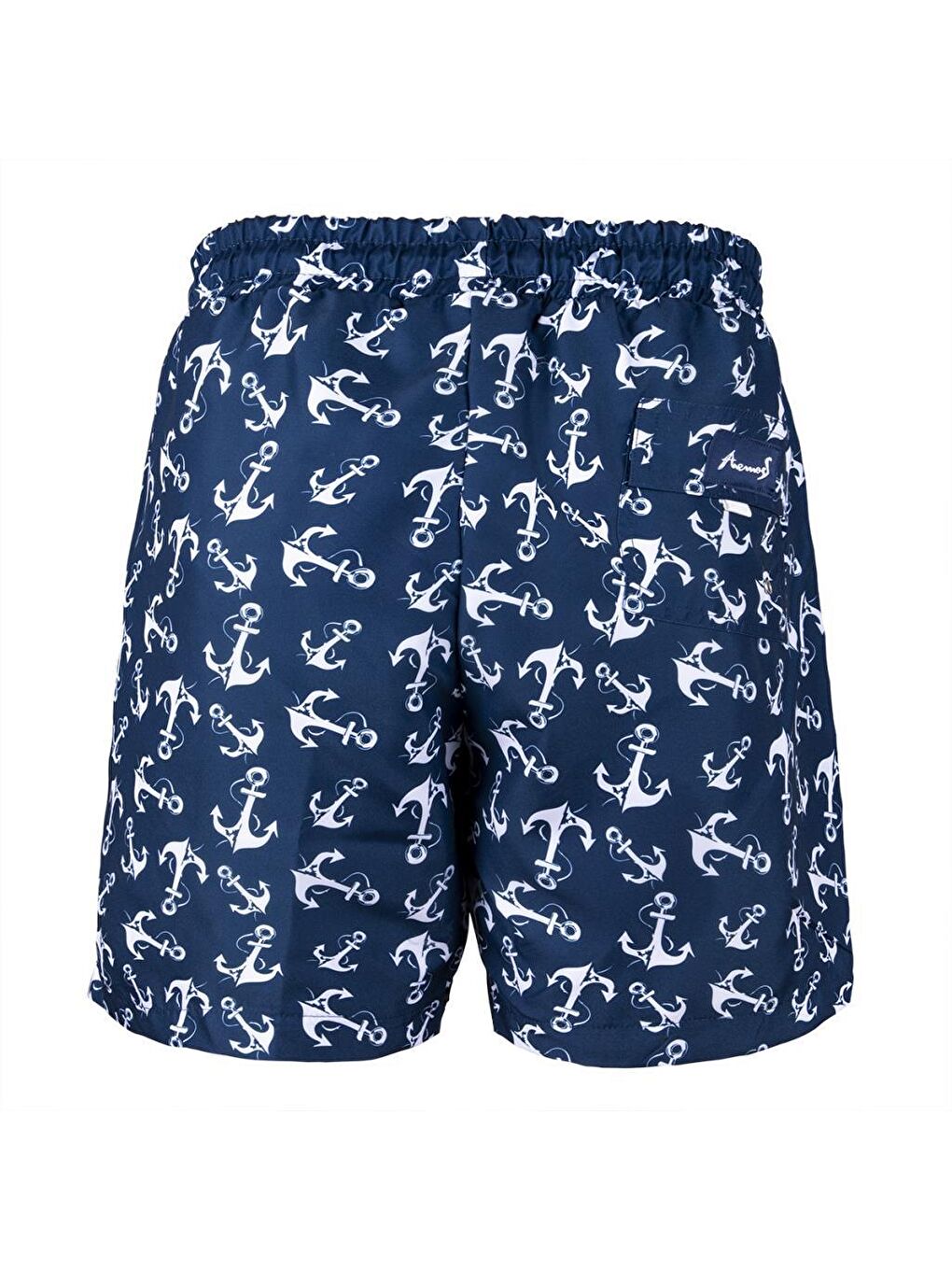 Karışık Çapa Lacivert Erkek Deniz Şort-1