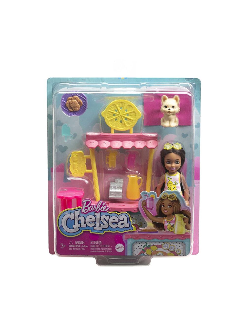 BARBIE Beyaz-Renklibaskı Chelsea;nin Limonata Standı HNY60