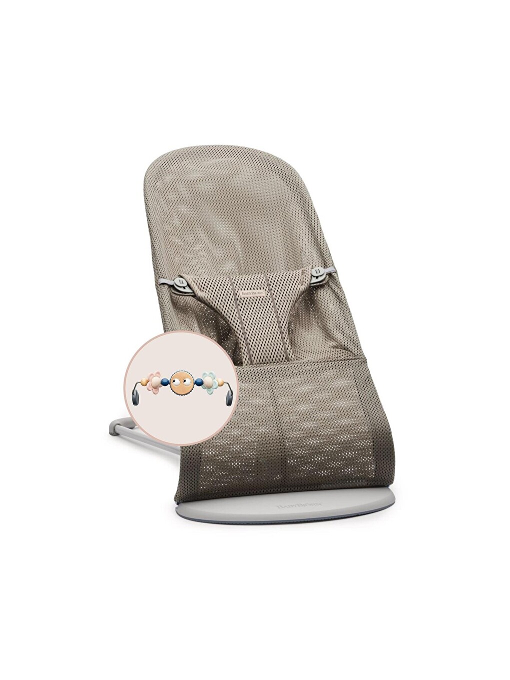 Pastel Oyuncaklı Bliss Ana Kucağı Mesh Grey Beige