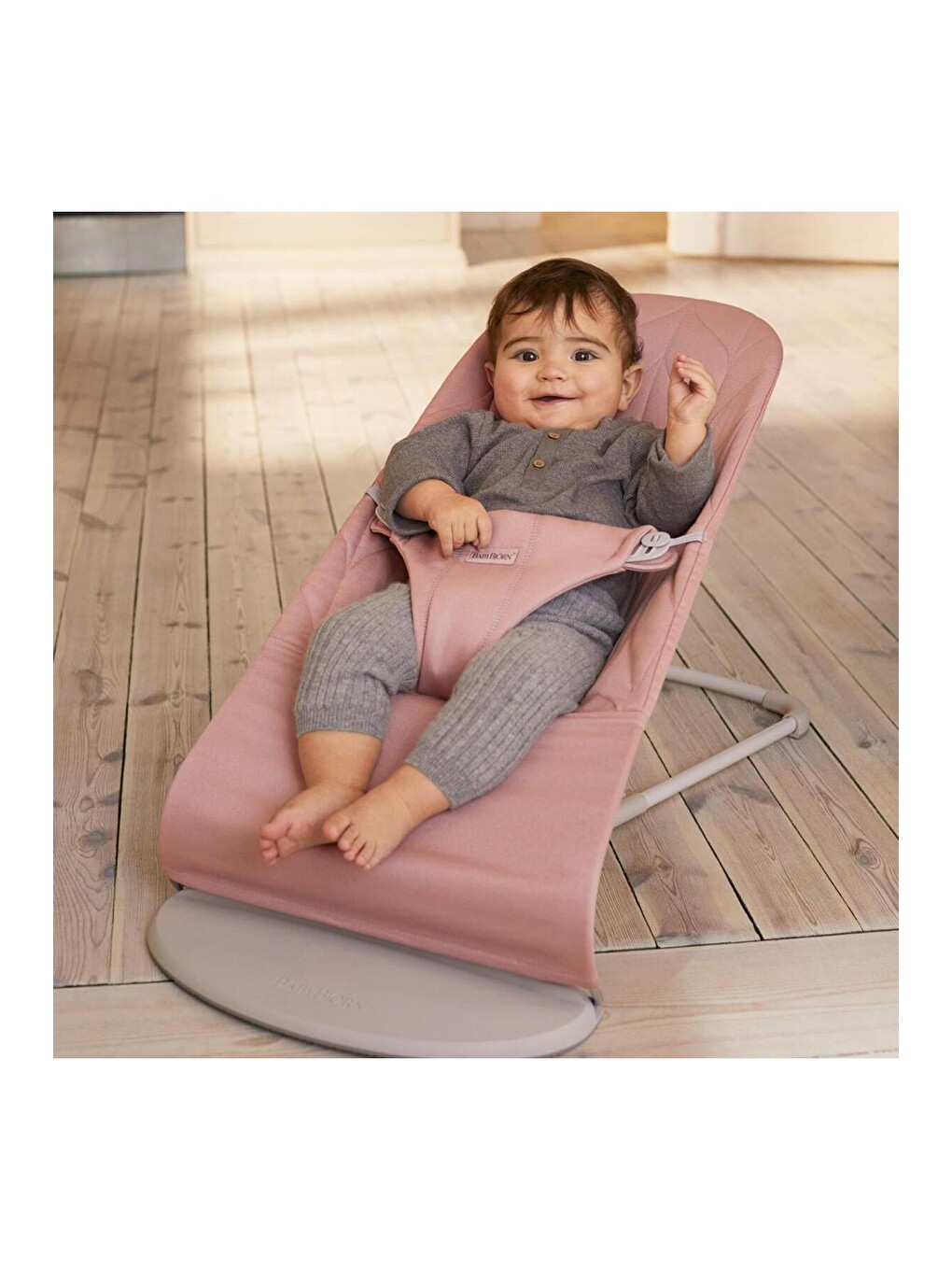 Pastel Oyuncaklı Bliss Ana Kucağı Petal Woven Dusty Pink-5