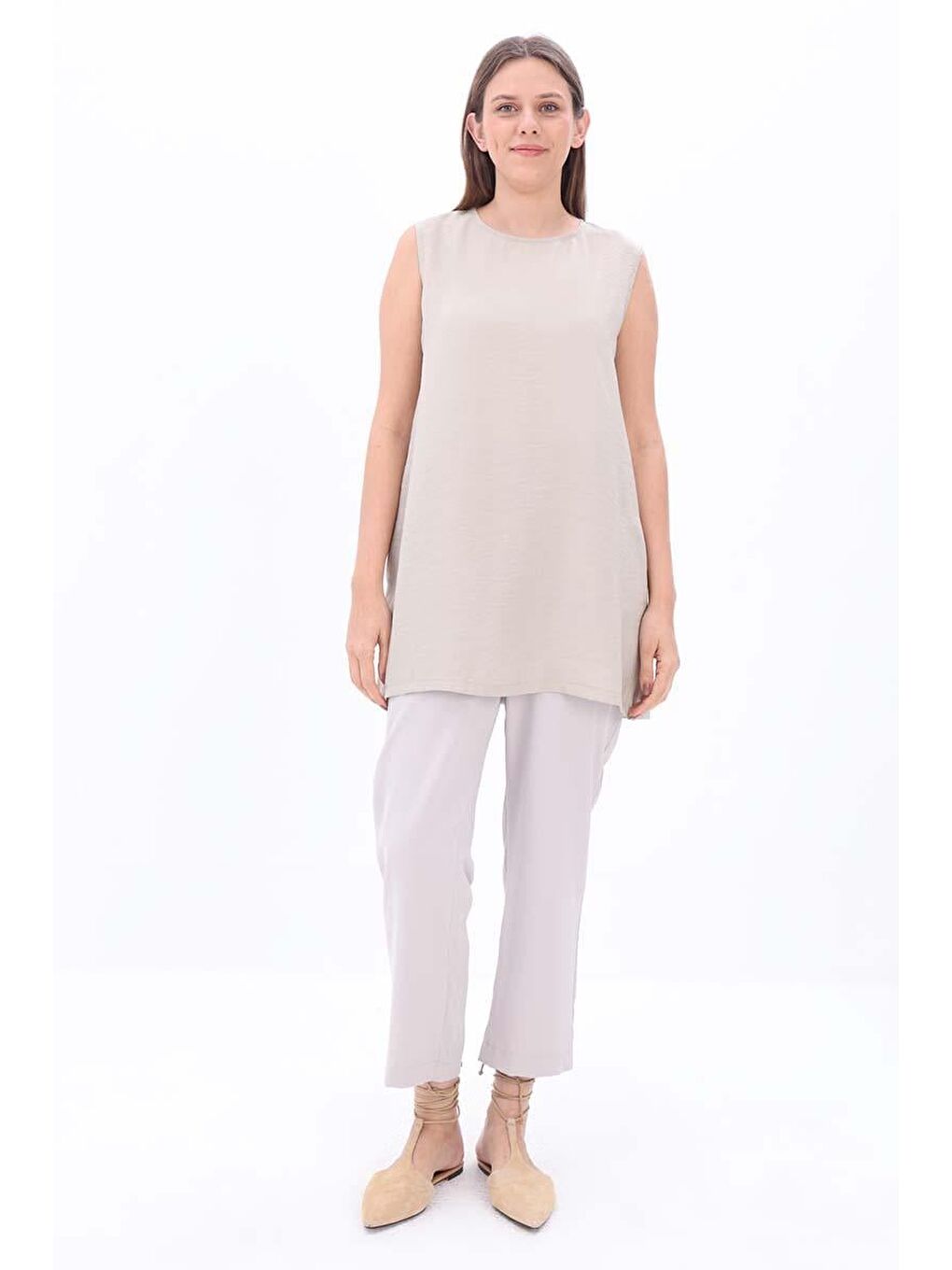 Mor Defne-Basıc Sıfır Kol İçlik Tunik-1