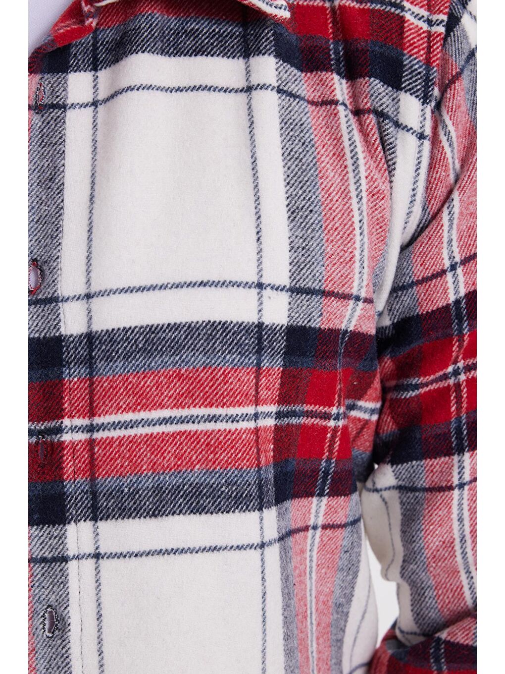 Karışık Erkek Slim Fit Dar Kesim Kareli Kışlık Oduncu Gömlek-5