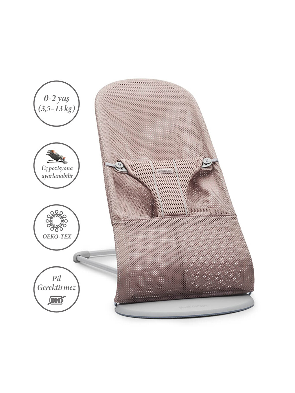 Bliss Ana Kucağı Mesh Dusty Pink-1