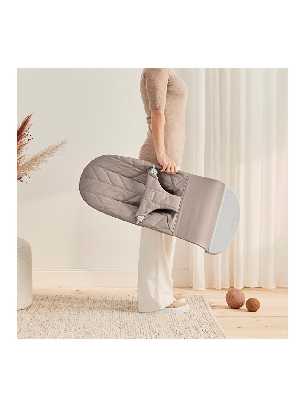 Bliss Ana Kucağı Petal Woven Sand Grey-4