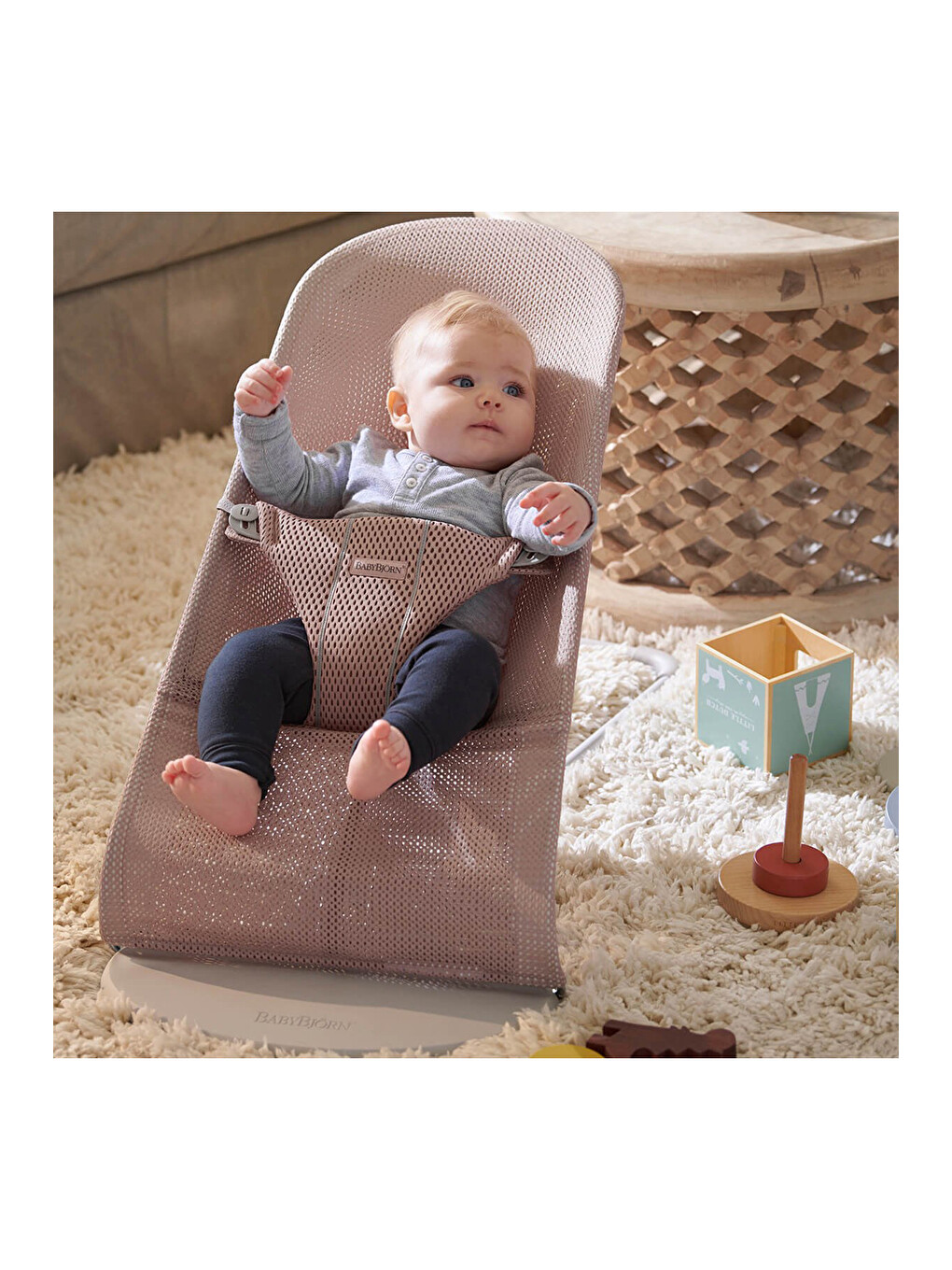 Bliss Ana Kucağı Mesh Dusty Pink-4