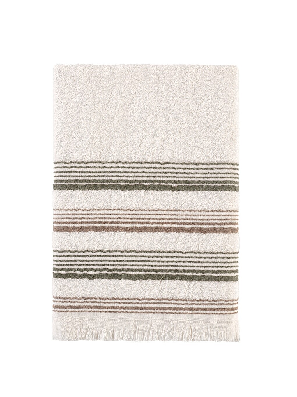 Ekru New Derin Bambu Banyo Havlusu 80x150 Cm Pamuk Halo