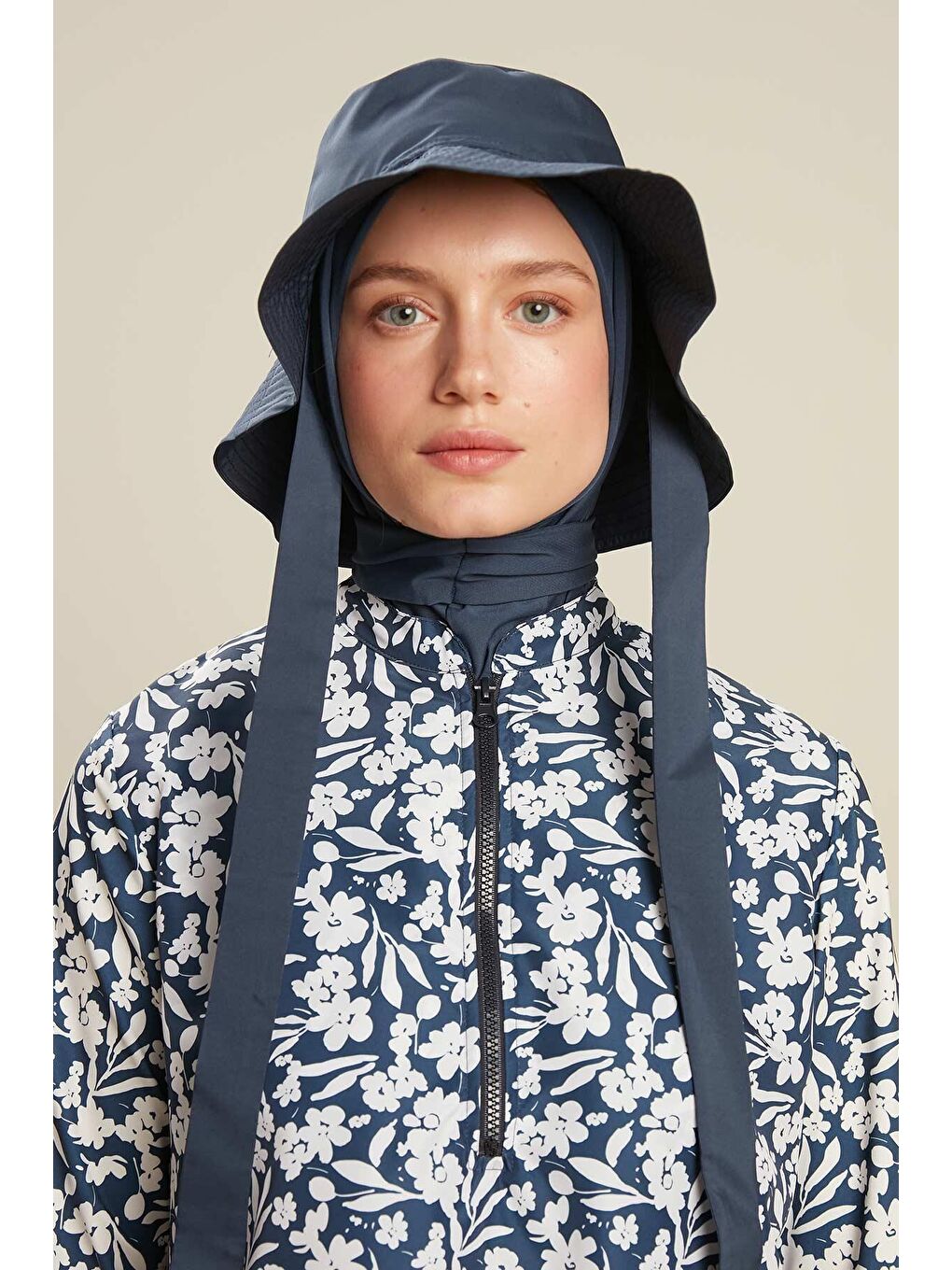 Bağlamalı Bucket Şapka Lacivert