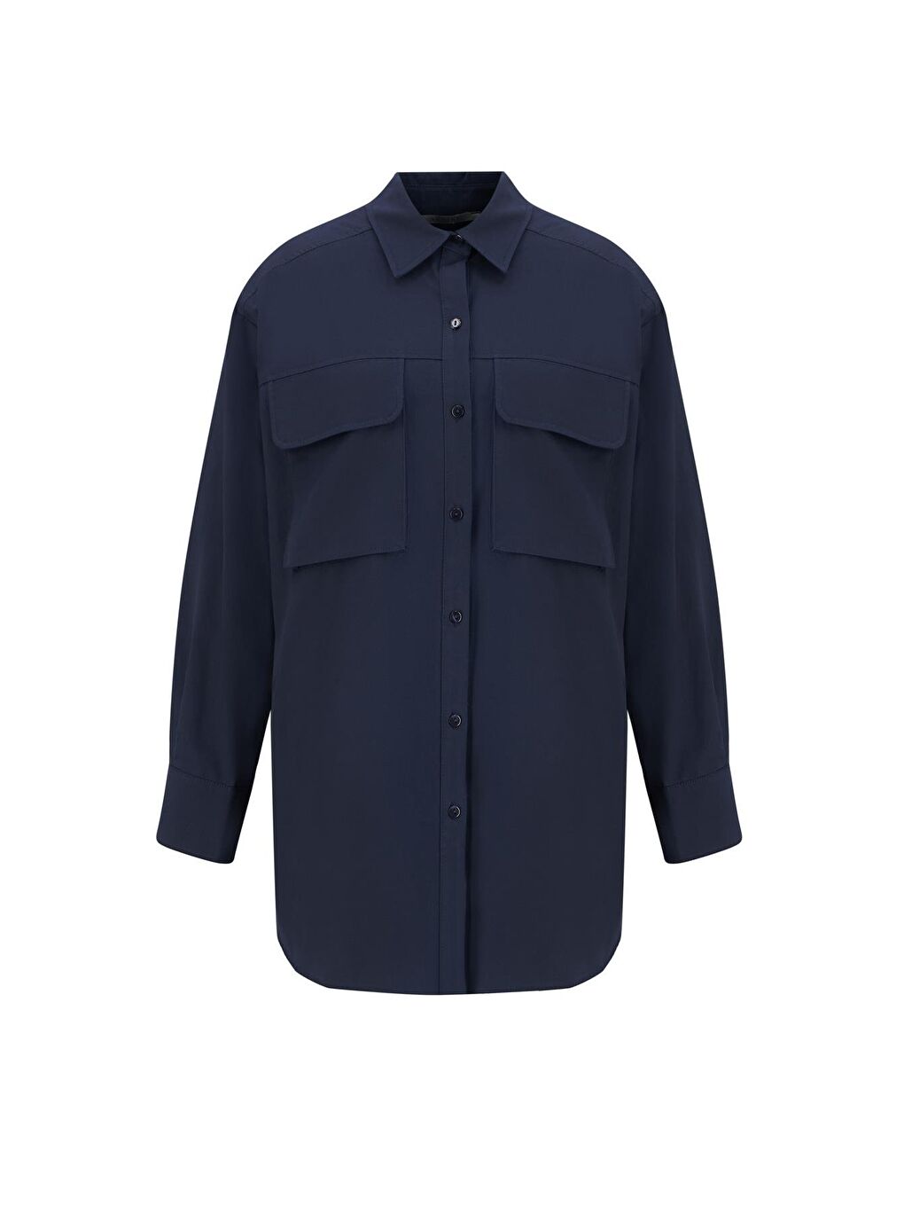 Cepli Gabardin Gömlek Ceket 24K3603 Lacivert-4