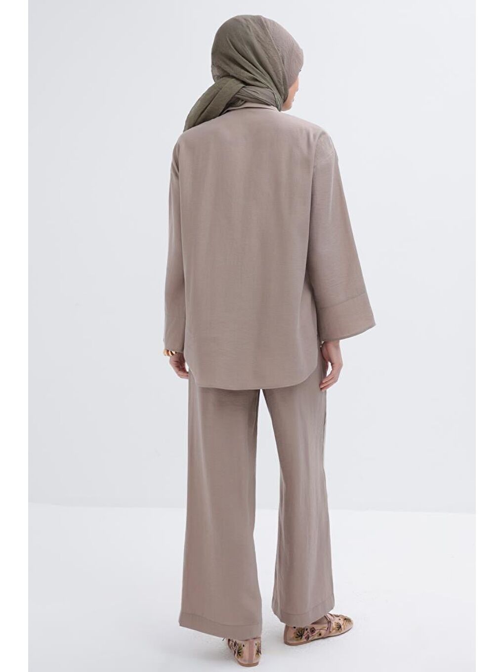 Bej Vizon-Pantolonlu Takım-3