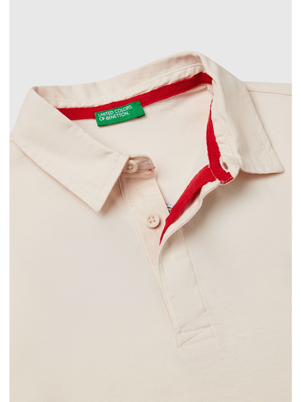 Erkek Çocuk Ekru İşleme Detaylı Polo Yaka Rugby T-Shirt-2