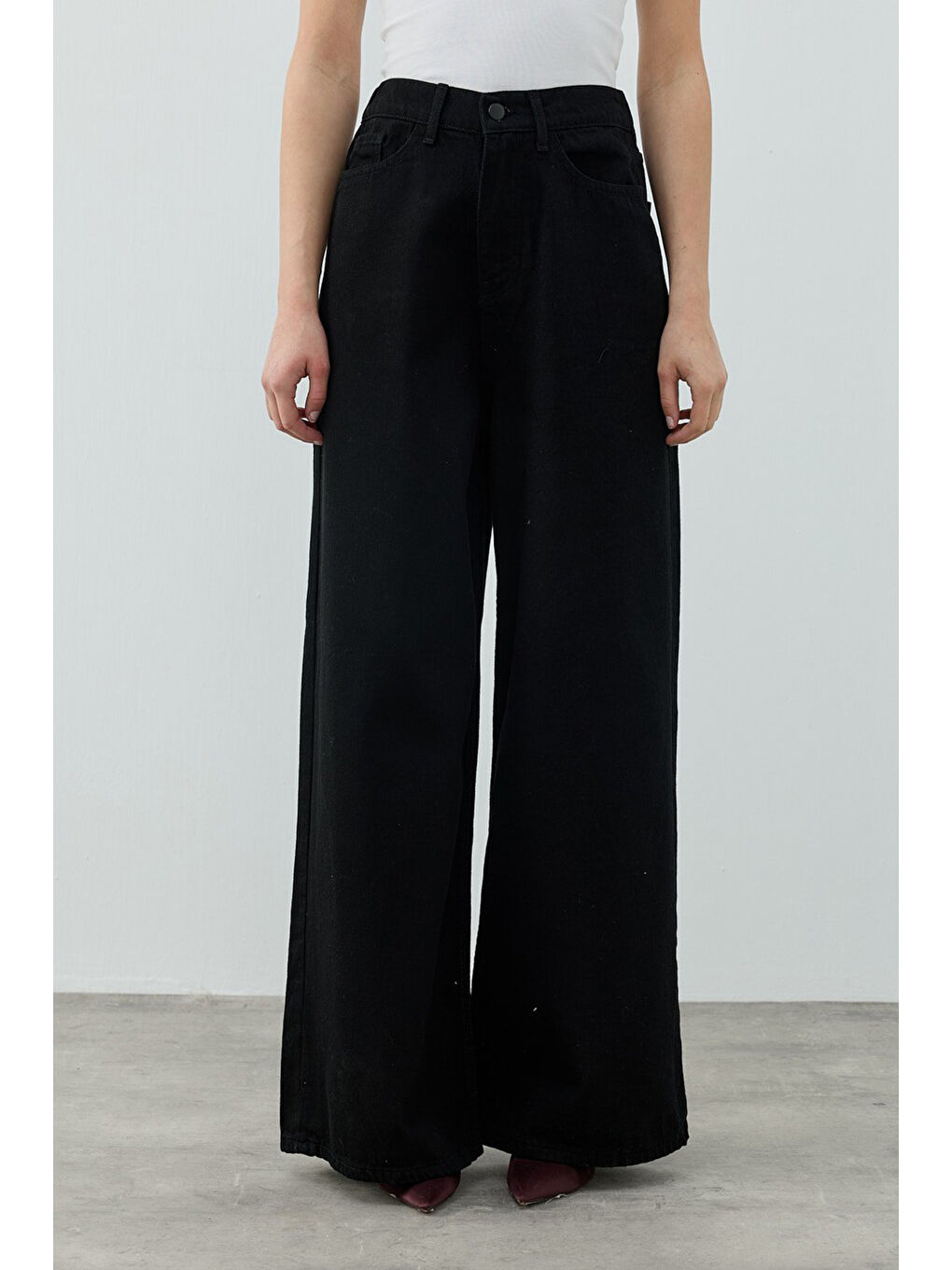 Salaş Pamuklu Denim Pantolon 1690 Siyah