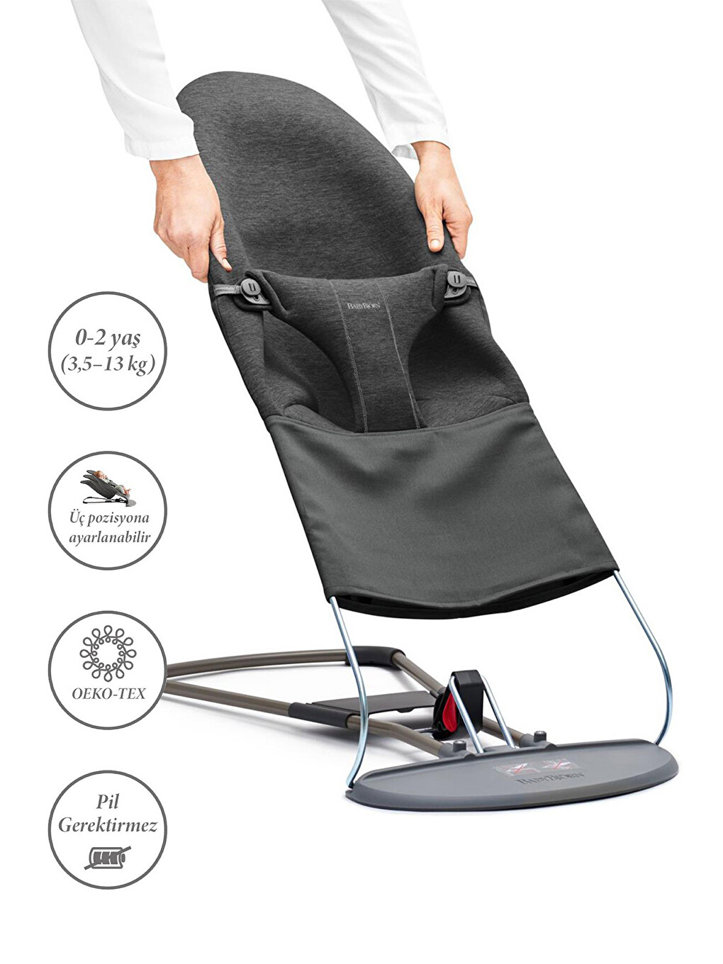 Bliss Ana Kucağı Pamuk 3d Jersey Charcoal Grey-1