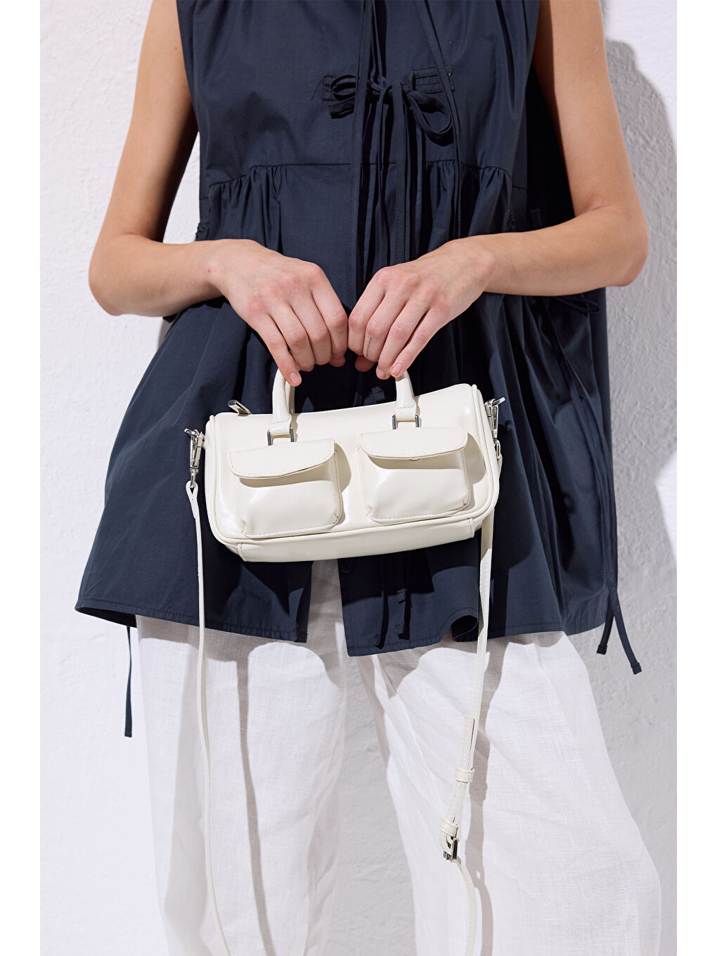 Bej Lenora Cepli Çanta Vanılla